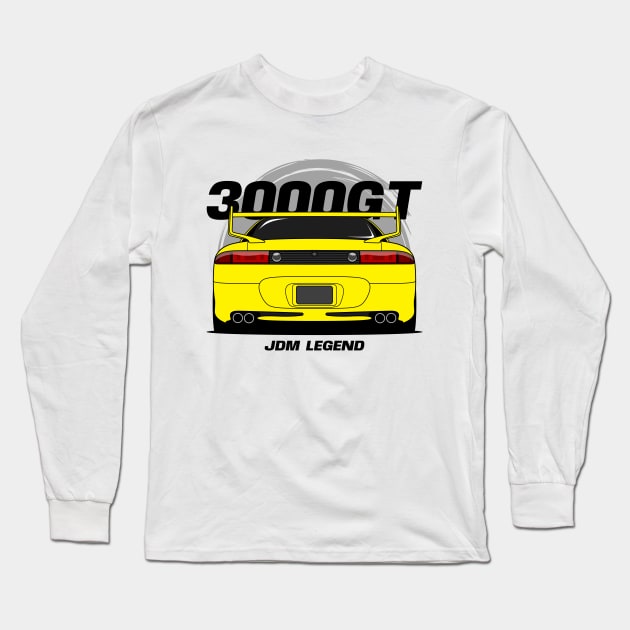 Yellow 3KGT Long Sleeve T-Shirt by GoldenTuners